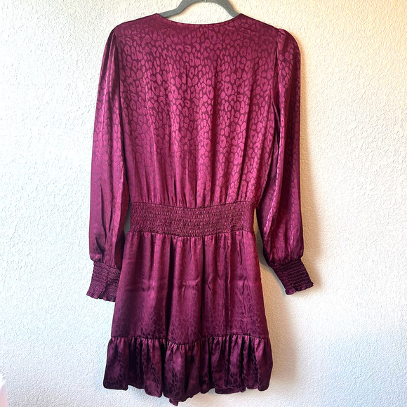 Michael Kors Julia Burgundy Dress  Small - Picture 2 of 5